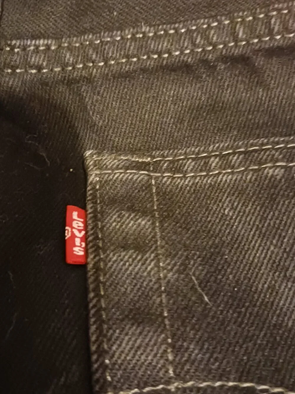 Levi's men's 505 black jeans 31x30